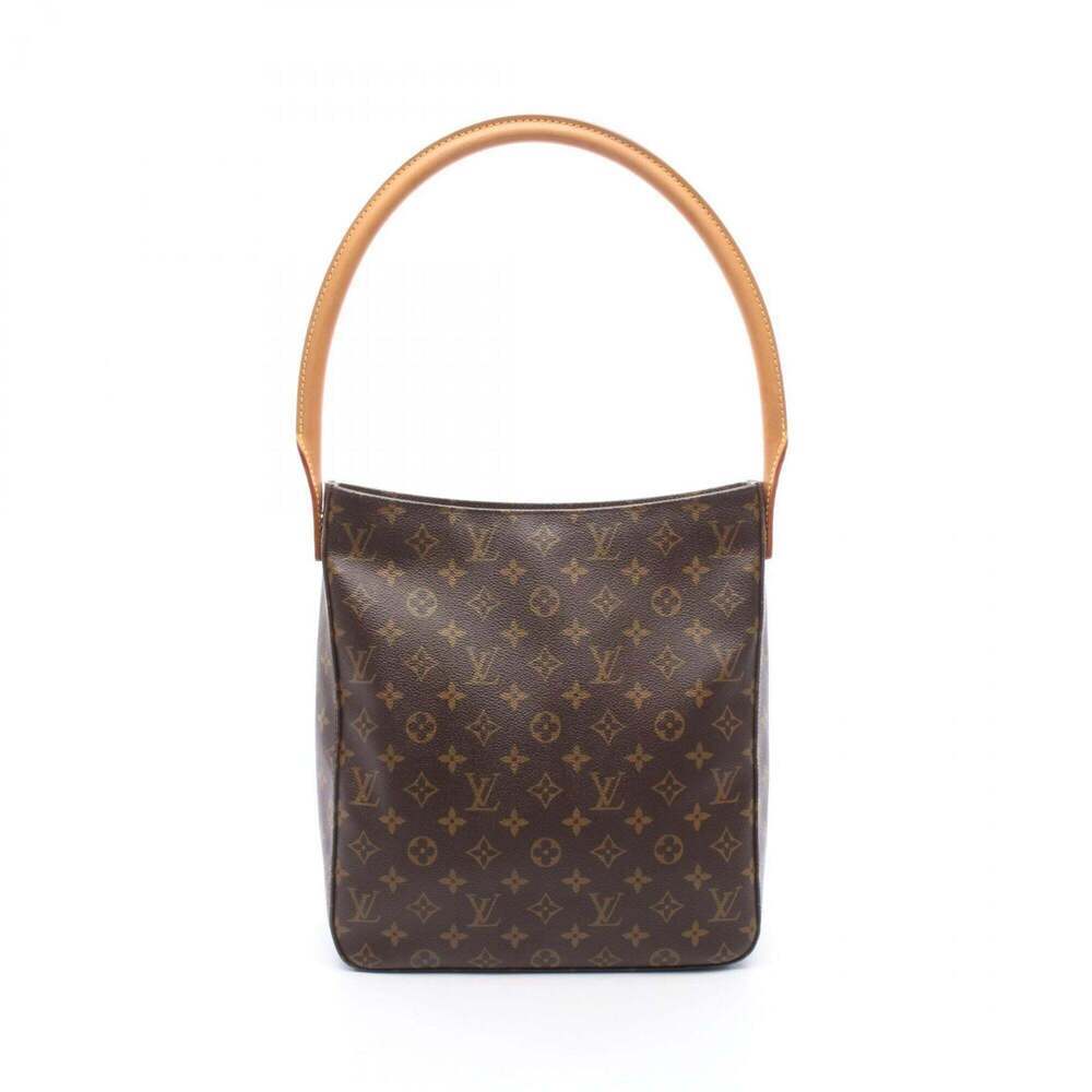 LOUIS VUITTON Brown Monogram Leather Looping GM Shoulder Bag